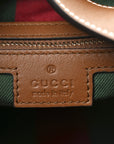 GG Supreme Monogram Emblem Medium Shoulder Bag Beige Ebony Sundial