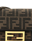 Fabric Jacquard FF 1974 Mini Baguette Tobacco Moro Black