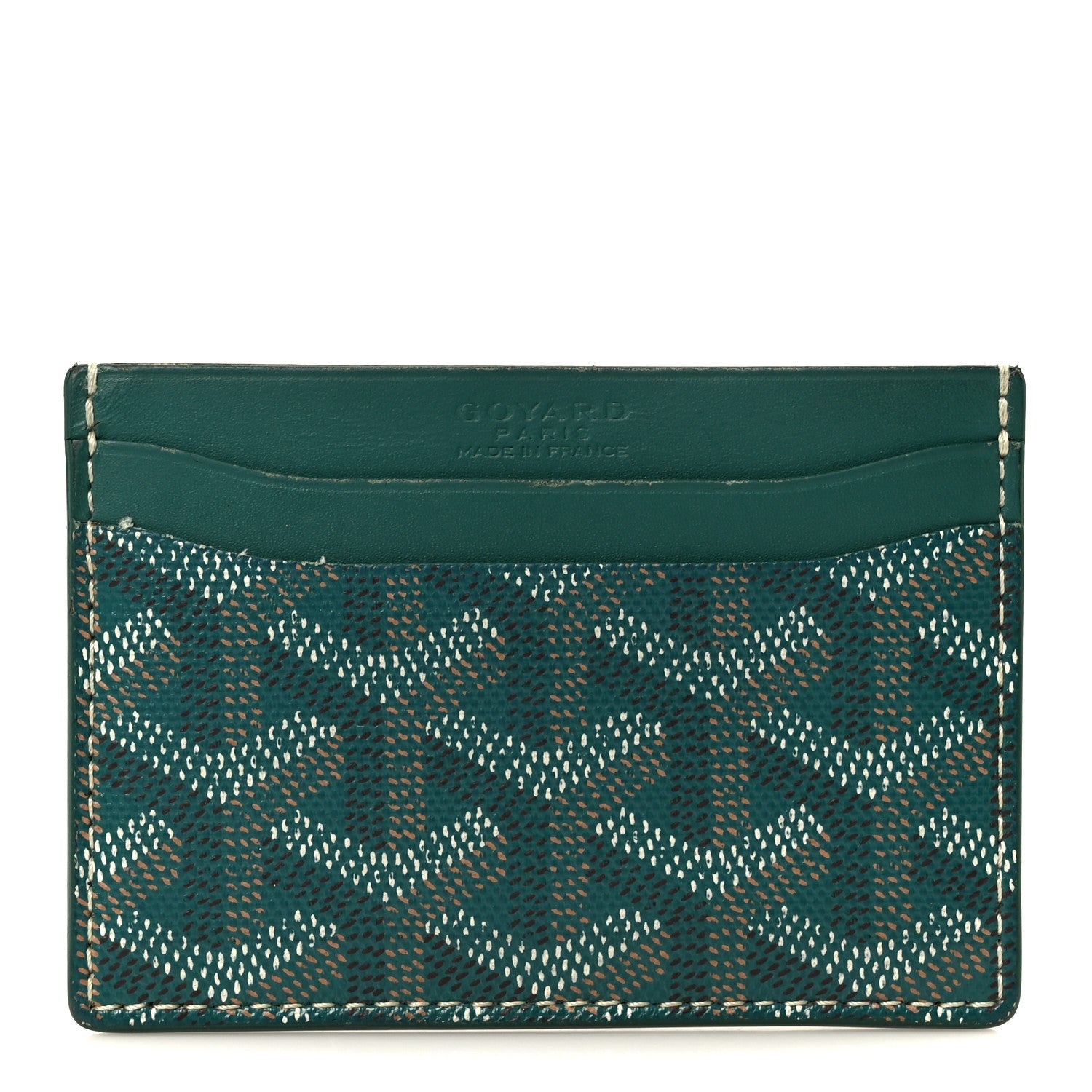 Goyardine Saint Sulpice Card Holder Green