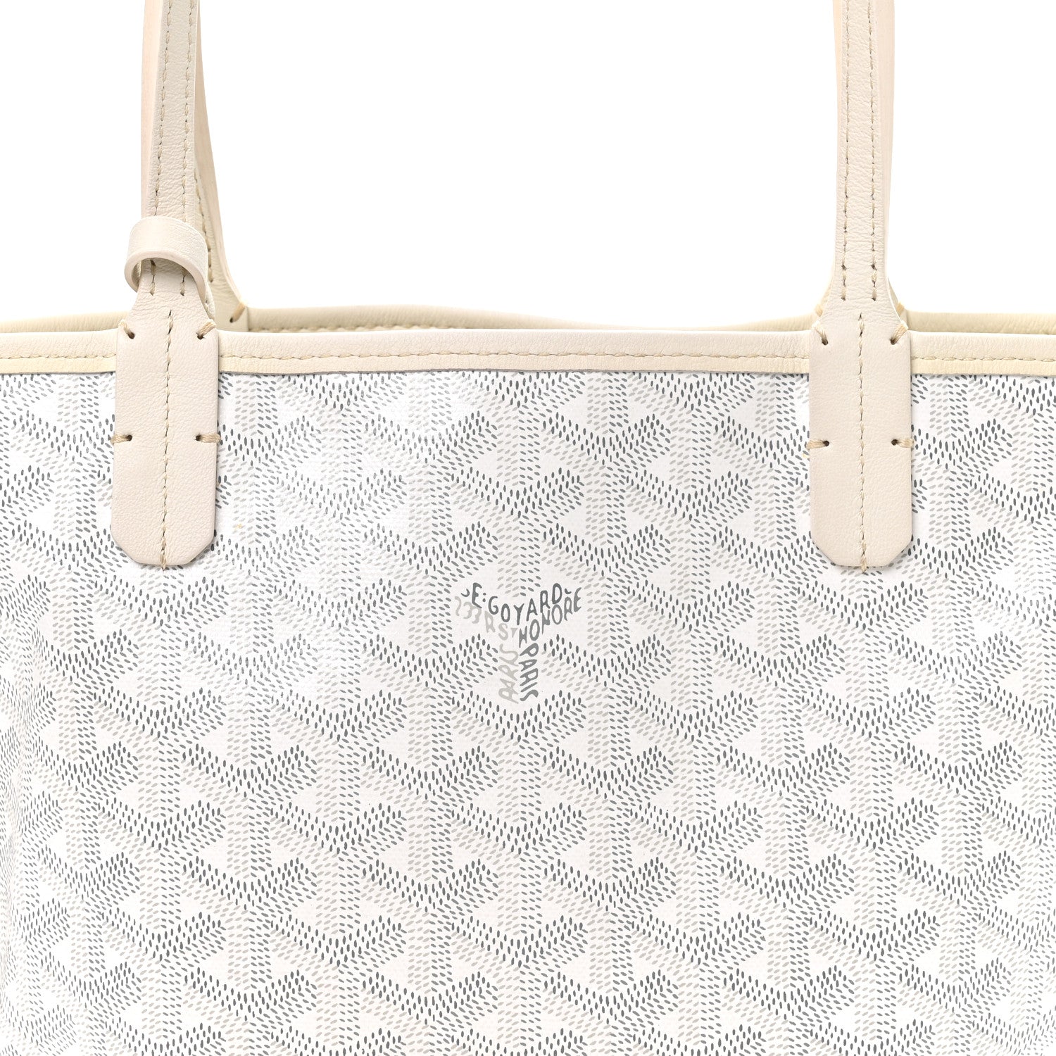 Goyardine Reversible Mini Anjou White