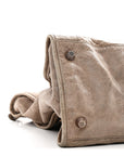Agneau Giant 12 Rose Gold Hardware Work Gris Poivre
