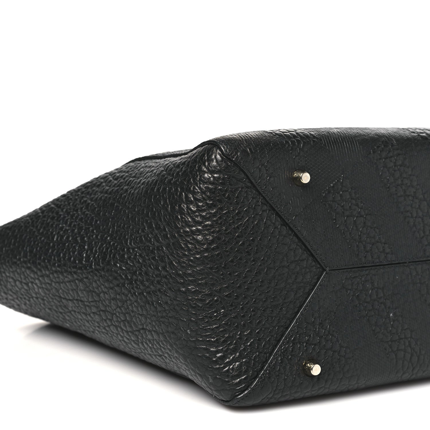 Heritage Grain Check Embossed Medium Dewsbury Tote Black