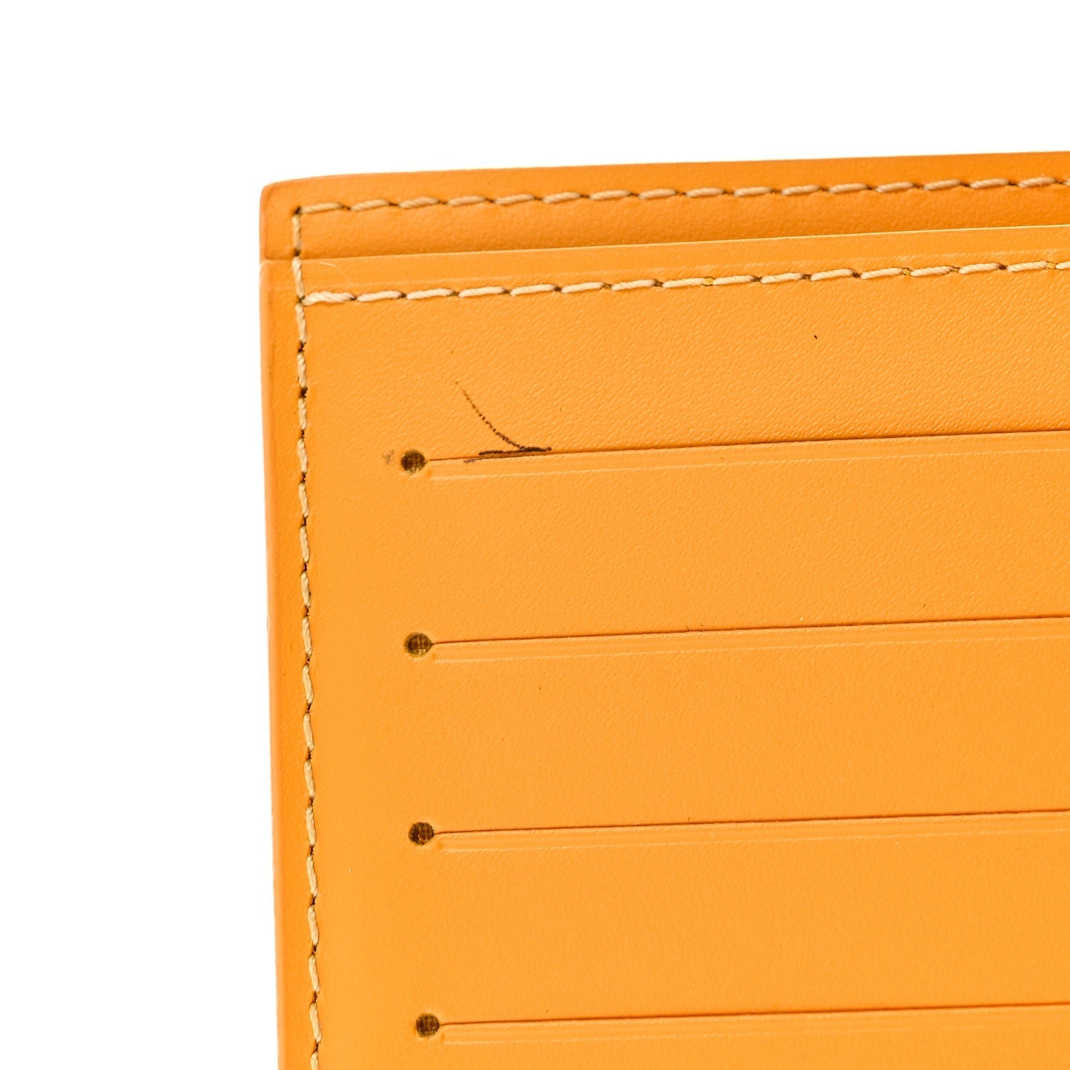 Goyardine Passport Wallet Yellow