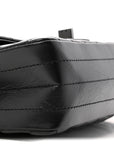 Aged Calfskin Chevron Quilted 2.55 Reissue Mini Flap So Black