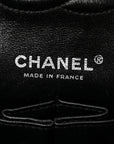 Patent Quilted Medium Double Flap Black