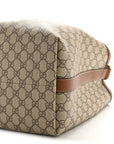 GG Icon Monogram Padlock Shoulder Bag Beige Dark Brown
