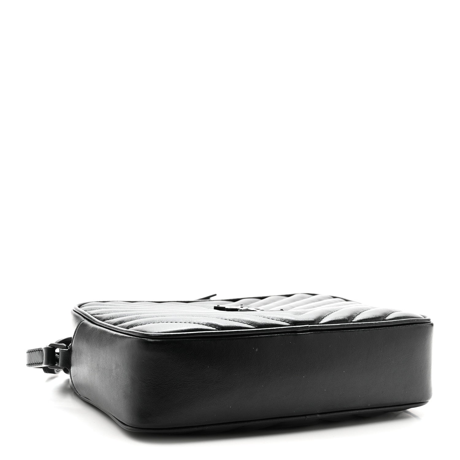 Calfskin Matelasse Monogram Monochrome Lou Camera Bag Black