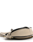 Grained Calfskin Mini Gate Crossbody Bag Light Oat