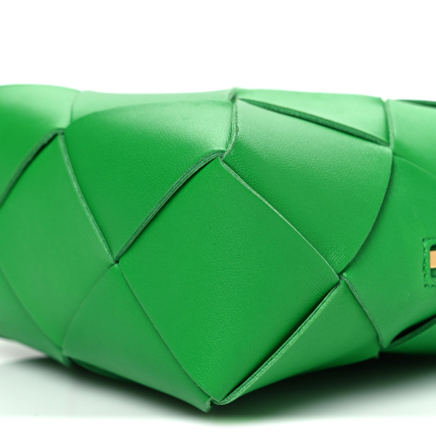 Lambskin Maxi Intrecciato Mini Cassette Camera Bag Parakeet