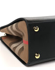 Calfskin Mega Check Small Banwell Tote Black