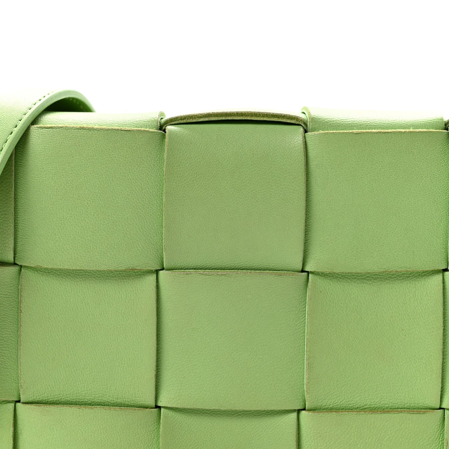 Lambskin Maxi Intrecciato Cassette Crossbody Bag Pistachio