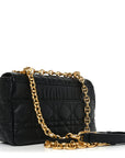 Calfskin Cannage Small Caro Bag Black
