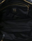 Soft Calf Softy Large Beau Top Handle Bag Black