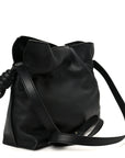 x Albers Nappa Calfskin Medium Flamenco Clutch Black Burgundy