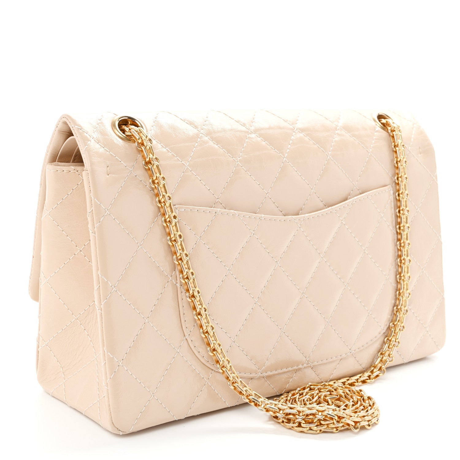 Glazed Calfskin Quilted 2.55 Reissue 226 Flap Light Beige