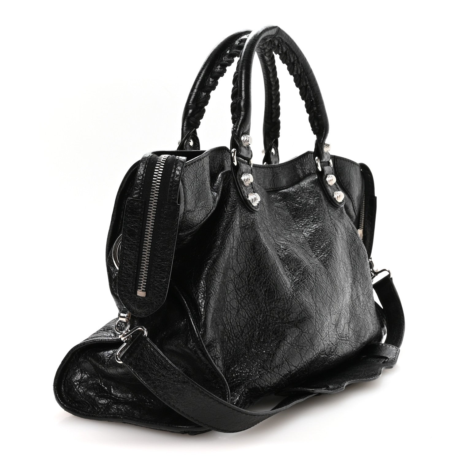 Agneau Giant 12 Silver Hardware City Black