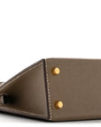 Epsom Mini Kelly Sellier 20 Etoupe