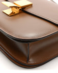 Box Calfskin Medium Classic Box Flap Bag Camel