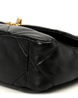 Lambskin Quilted Medium CHNL 19 Flap Black