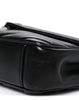 Lambskin Chevron Quilted Small Loulou Black