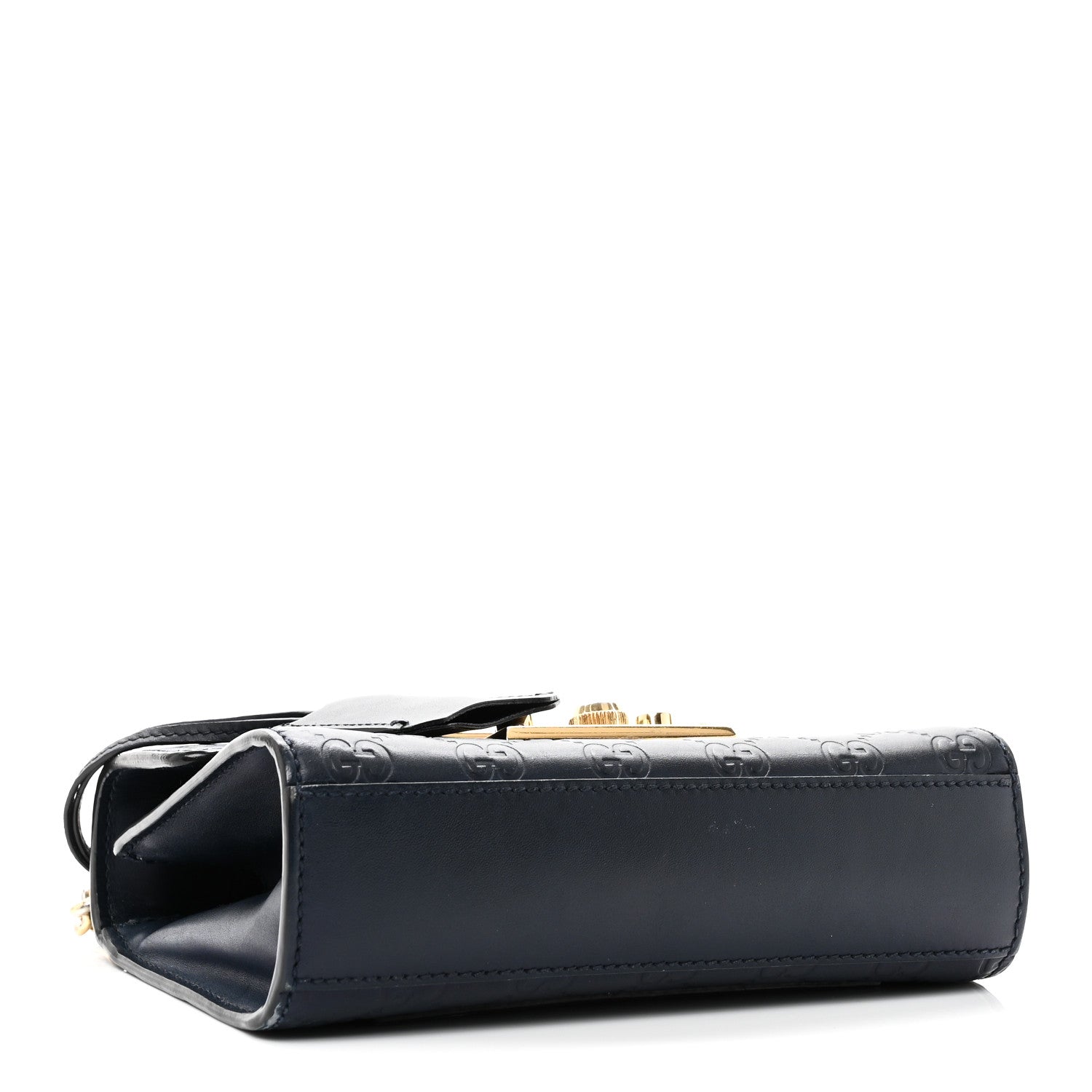 GCCIssima Small Padlock Shoulder Bag Blue Agata