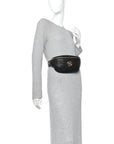 Grained Calfskin Vanitas Medea Belt Bag Black