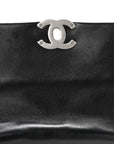 Lambskin Quilted Medium CHNL 19 Flap Black