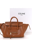 Supple Shiny Lambskin Little New Luggage Soft Tan