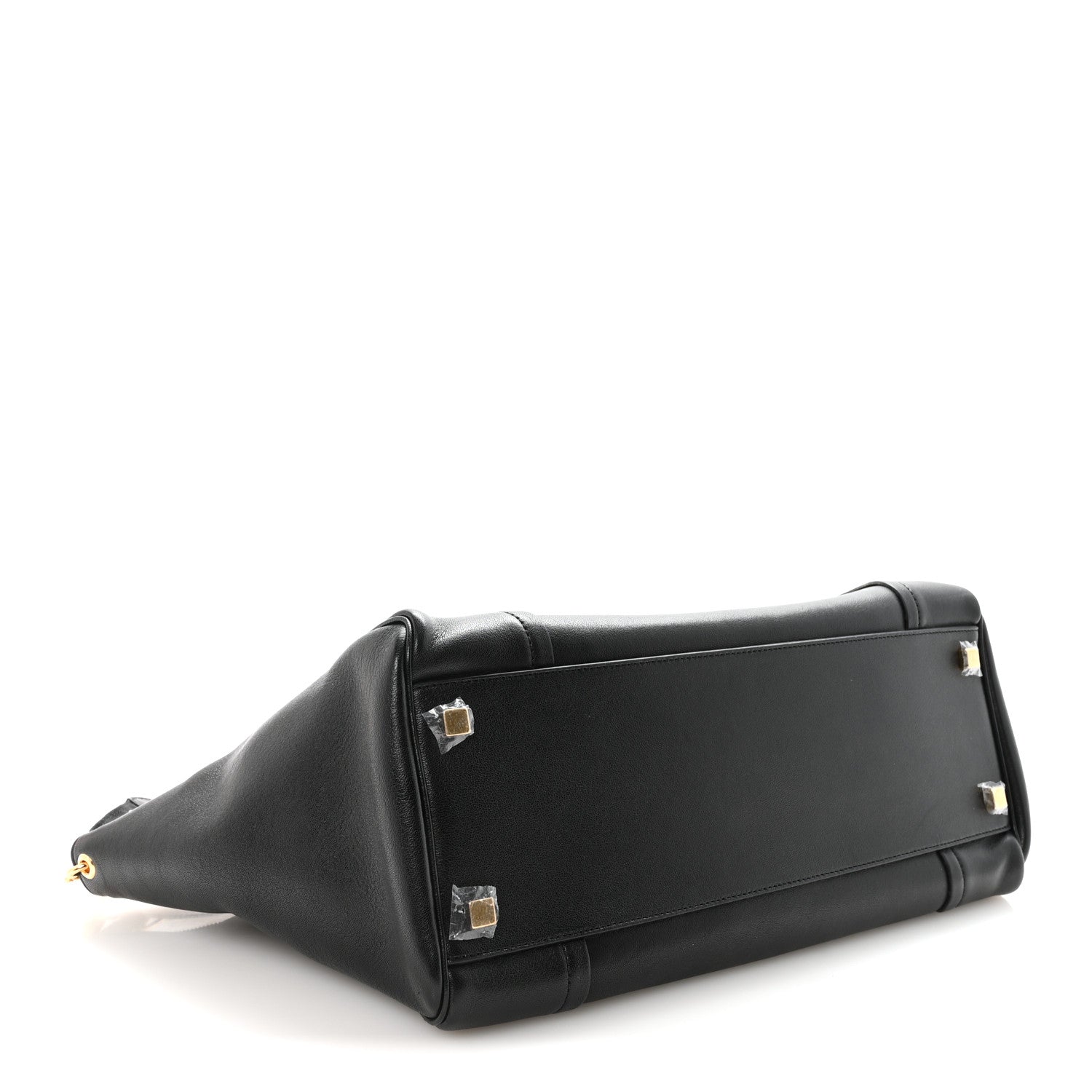 Supple Shiny Lambskin Luggage Black