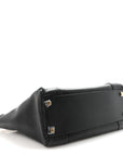 Supple Shiny Lambskin Luggage Black