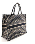 Oblique Large Book Tote Blue Multicolor