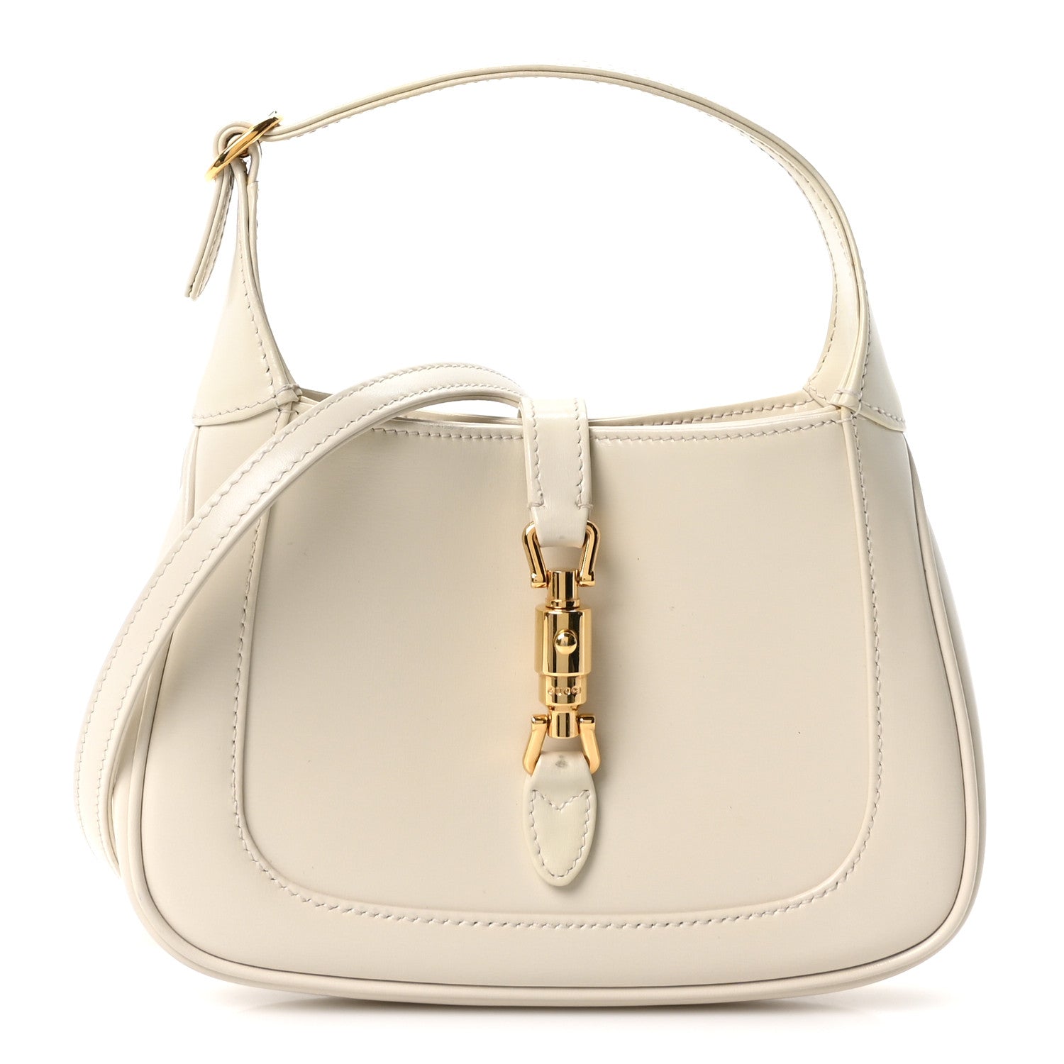 Boarded Dyana Lux Calfskin Mini Jackie 1961 Hobo Mystic White