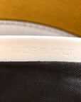 X SARA COLEMAN Canvas Vitello King Seta FF Fish Eye Embroidered Baguette Mostarda White Ice