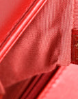 Calfskin Quilted New Medium Boy Flap Red