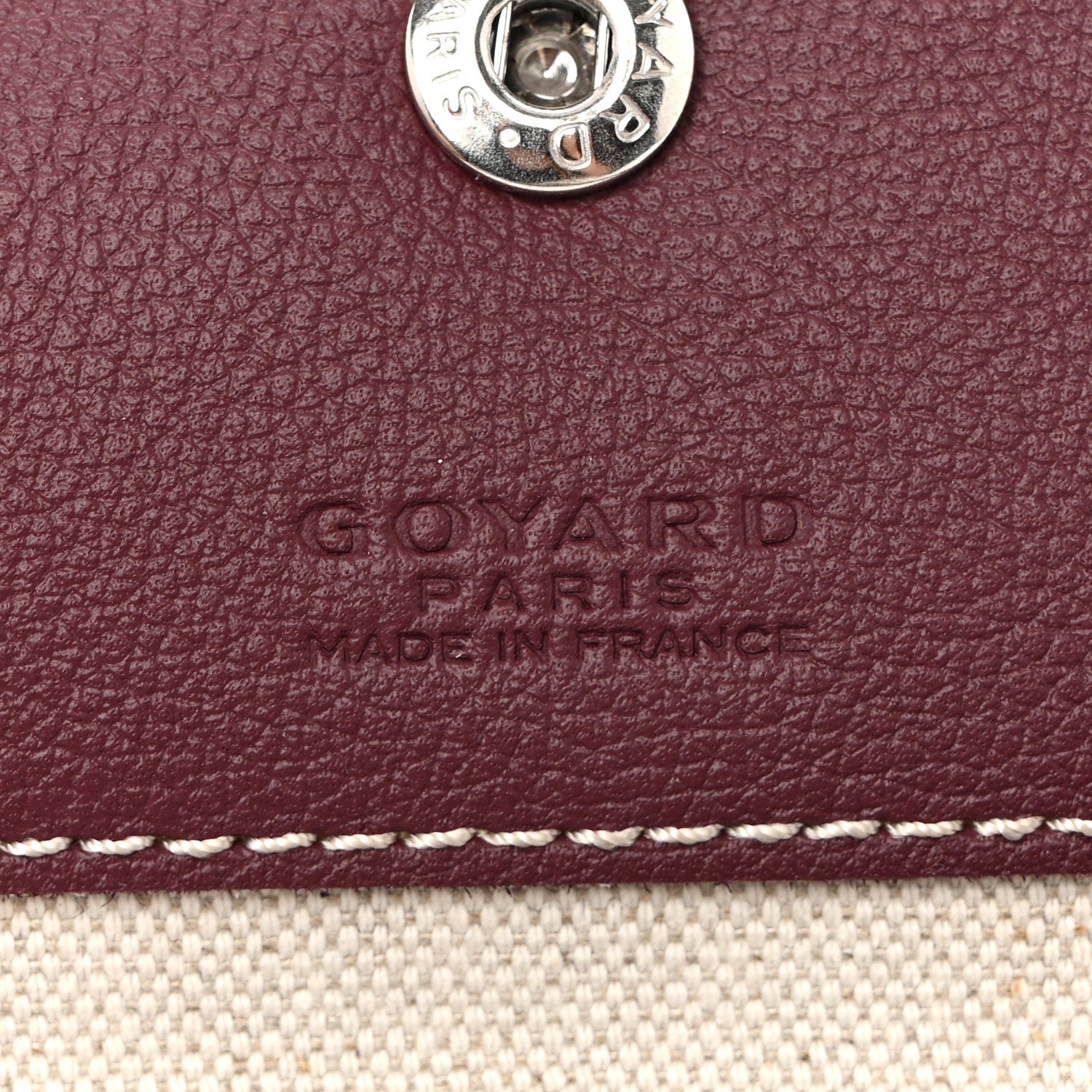 Goyardine Boheme Hobo Burgundy