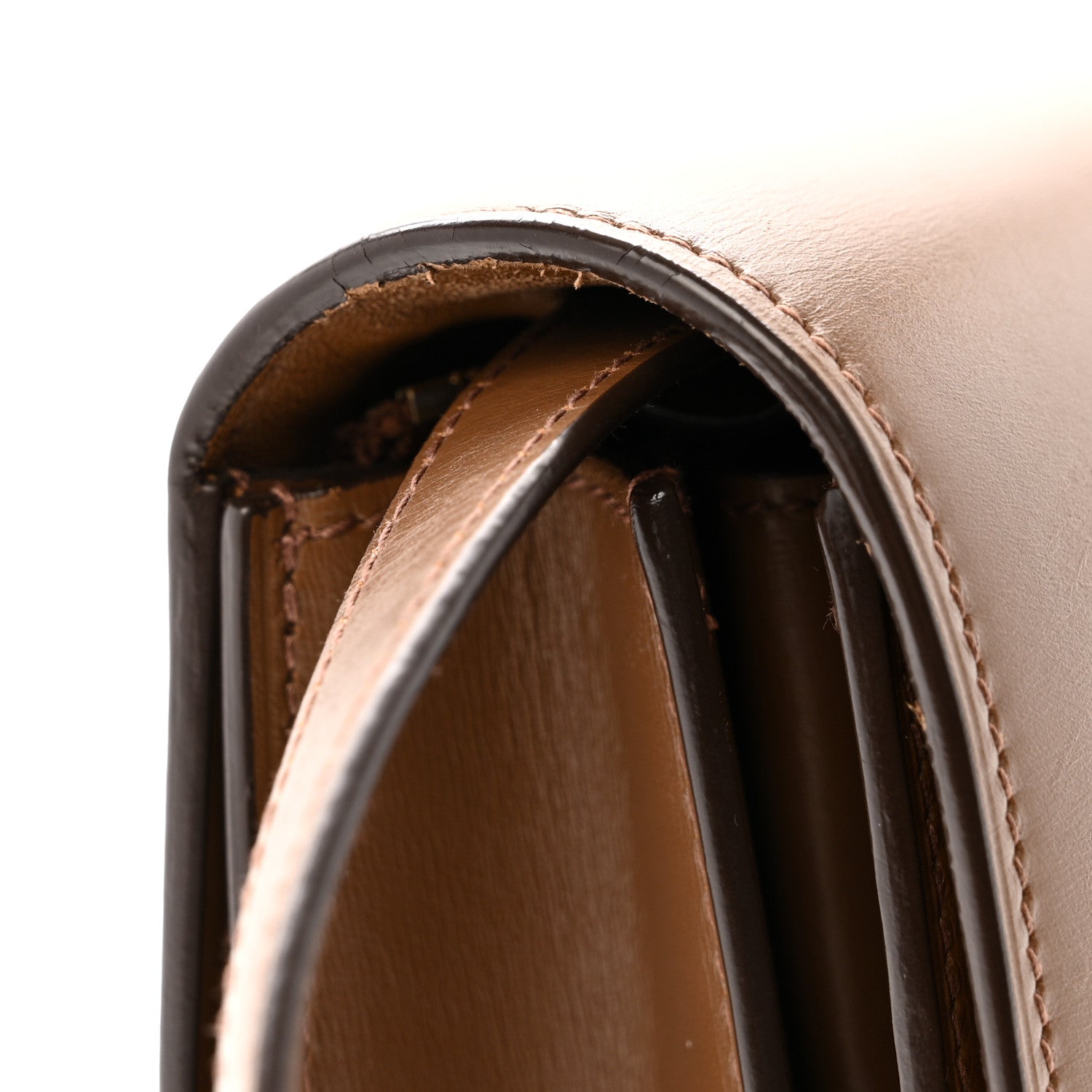 Box Calfskin Medium Classic Box Flap Bag Camel