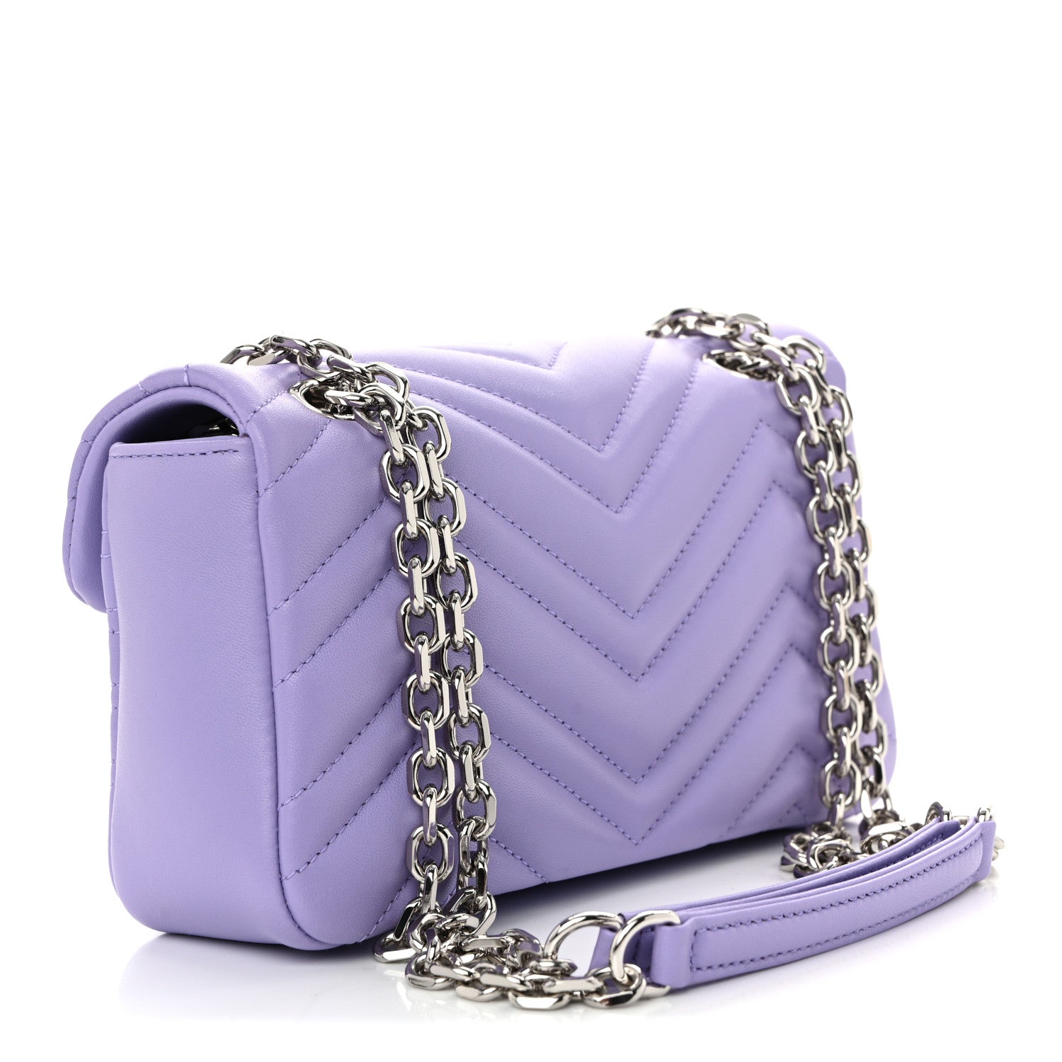 Lambskin Matelasse Small GG Marmont Shoulder Bag Lapis