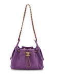 Suede Quilted Mini CHNL 25 Handbag Purple