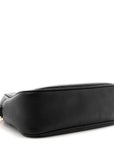 Pebbled Calfskin Small Soho Disco Bag Black