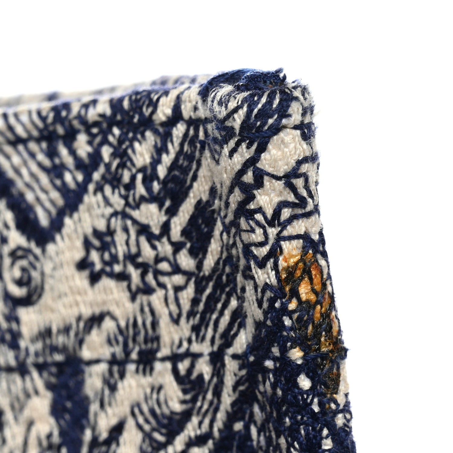 Canvas Embroidered Large D1ORiviera Toile De Jouy Book Tote Blue