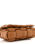 Nappa Maxi Intreccio Padded Cassette Crossbody Bag Caramel