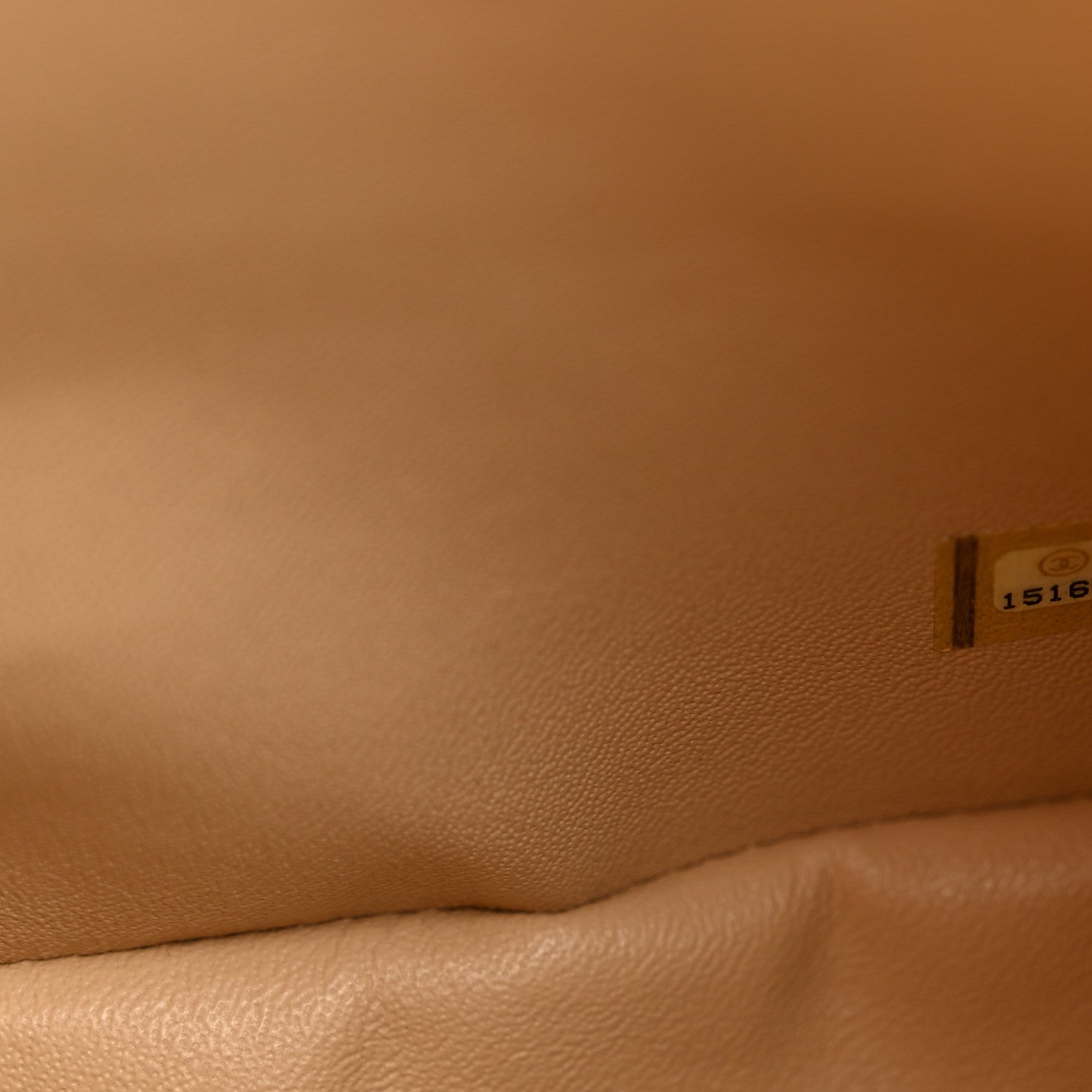 Caviar Quilted Jumbo Double Flap Light Beige