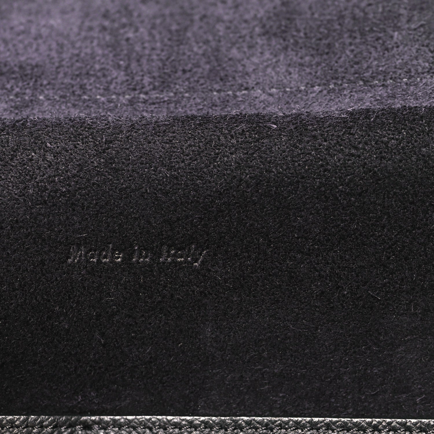 Grained Calfskin Mini Belt Bag Black