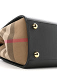 Calfskin Mega Check Small Banwell Tote Black