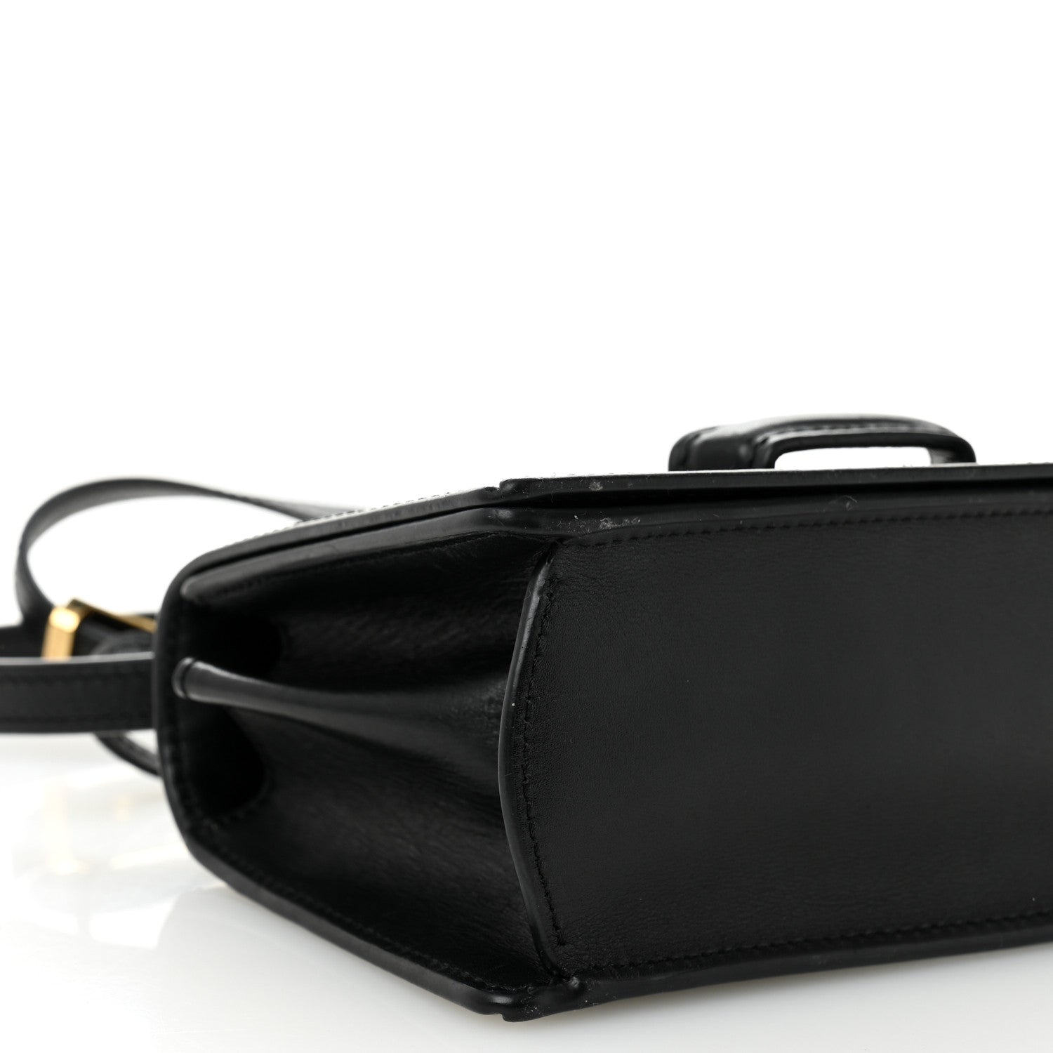 Calfskin Small Barcelona Shoulder Bag Black