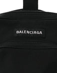 Nylon Logo Explorer Crossbody Messenger Bag Black