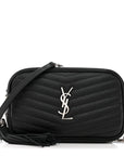 Grain De Poudre Matelasse Monogram Mini Lou Camera Bag Black
