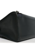 Smooth Calfskin Metallic Patent Giant 12 Silver Hardware City Vert Poker Fonce