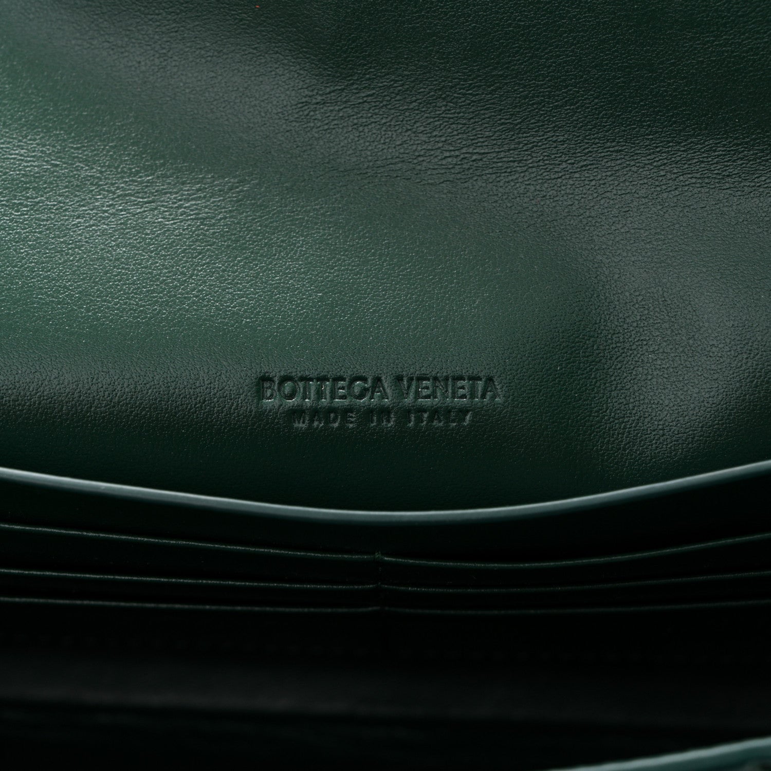 Nappa Intrecciato Long Andiamo Top Handle Clutch Emerald Green
