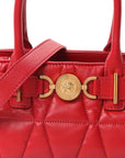 Nappa Trapuntata Small Medusa '95 Tote Bag Lipstick Red